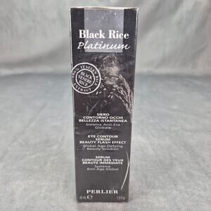Perlier Black Rice Platinum Eye Contour Serum Beauty Flash Effect 1.5 oz SEALED